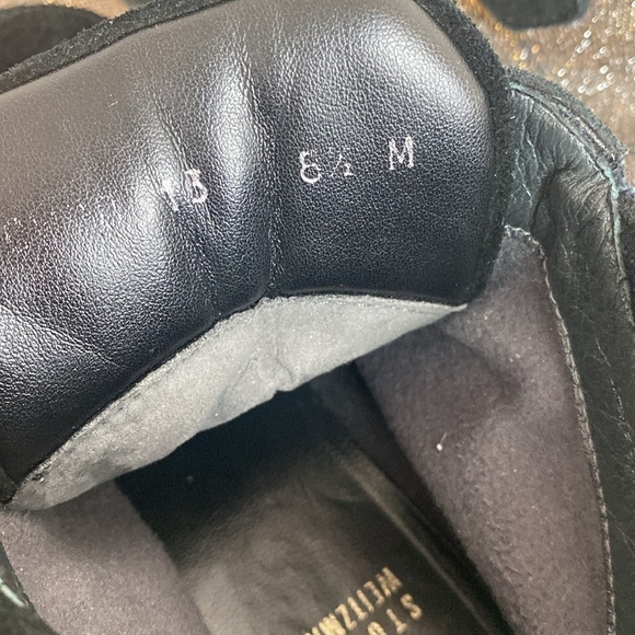 Stuart Weitzman Lug Sole Metallic Velcro Fit Bootie - Picture 4 of 11